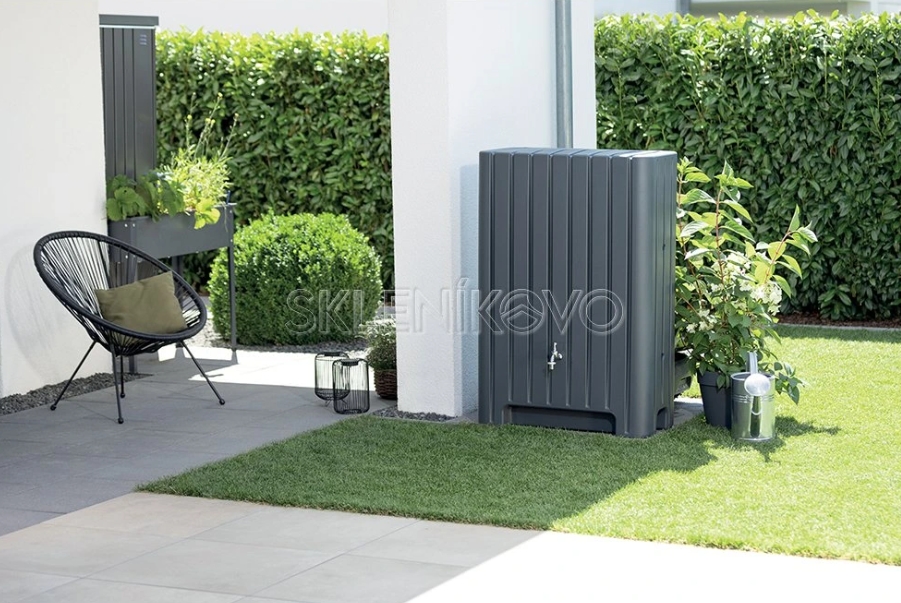 Sud na vodu BARLETTA antracit 280l sudy na dazdovu vodu